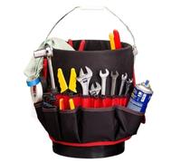 Secchio per attrezzi - Organizer per secchiello per attrezzi da giardino, borsa da giardino con tasche multiple | Organizer per cubi impermeabile, organizer per strumenti