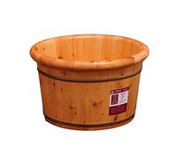 Secchio per bagno in legno per bagno a piolo bacino del piede in legno, ciotola di pedicure Spa e barile per bagni, secchio con vasca per bacini in legno in cedro solido per il bagno super facile da
