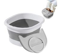 Secchio per bagnoschiuma, grande capacità di massaggio ai piedi con agopunti massaggianti, secchio pieghevole multiuso, robusto e portatile, vasca da bagno per casa, spa, campeggio, ammollo
