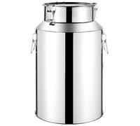 Secchio per Barile in Acciaio Inossidabile Extra Spesso per Alimenti, Acqua, Lattina per Il Latte, Trasporto del Latte, Secchio per Vino, Stoccaggio di Liquidi(58L)