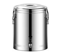 Secchio per bevande isolato in acciaio inox con rubinetto per bevande calde o fredde, capacità 60 l, ideale per caffè, latte e zuppe