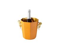 Secchio per birra a doppio strato, conservazione del calore, isolamento a freddo, KTV, champagne, vino rosso, birra, ghiaccio, grano, blocco di ghiaccio commerciale (arancione)