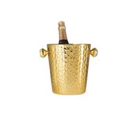 Secchio per birra a doppio strato, conservazione del calore, isolamento a freddo, KTV, champagne, vino rosso, birra, ghiaccio, grano, blocco di ghiaccio commerciale (dorato)