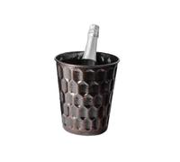 Secchio per birra a doppio strato, conservazione del calore, isolamento dal freddo, per karaoke, champagne, vino rosso, birra, ghiaccio, grani di ghiaccio, commerciale, rosso scuro