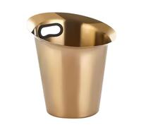Secchio per birra portatile, per bevande, con specchio riflettente, mantiene cocktail, vino, birra, club, bar, matrimoni, porta ghiaccio (oro, 5 l)