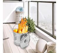 Secchio per bruciare con coperchio Ciotola del tesoro portatile per bruciare