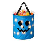 Secchio per caramelle di Halloween LED riutilizzabile luminoso alimentato a | Secchiello Gotico per Dolci Tour Halloween Per Adulti Ingresso Cappotto Camino Ufficio Portico