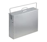 Secchio per cenere con coperchio Cesto portacenere 15 L Argento