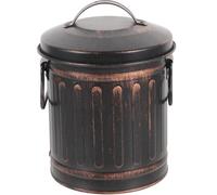Secchio per Cenere in Ferro Nero Vintage Contenitore Multifunzionale per Caminetto e BBQ Manico Antiscottatura per Conservazione Cenere e Carboni