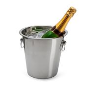 Secchio Per Champagne Vino Secchiello Porta Ghiaccio Cestello in Acciaio 2067