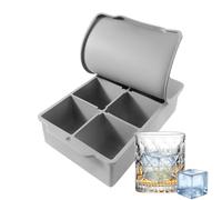 Secchio per congelatore | Vassoio in silicone con 6 griglie e coperchio per fare cubetti, facile da rimuovere per bevande fredde come vino succhi e cocktail
