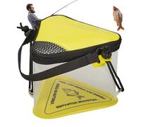 Secchio per Esche Vive - Attrezzatura Da Pieghevole,Contenitore Esca Da,Per tori Escursioni In Campeggio Uscite In Spiaggia Picnic Al Lago Fiume Ruscello Stagno Uomini Padri