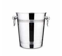 Secchio per ghiaccio isolato refrigeratore per vino Champagne, materiale in acciaio inox a superficie specchio, secchio di champagne ben fatto rimane congelato più a lungo, per feste di Natale