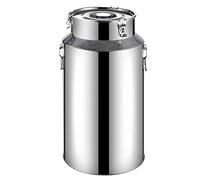 Secchio per il latte in acciaio inox, durevole, a prova di perdite, per conservare liquidi e fermentare con coperchio sigillato, facile da pulire, ideale per uso domestico e agricolo