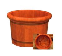 Secchio per immersione dei piedi in botte di legno, secchio in legno per pedicure, lavabo per piedi per adulti, vasca idromassaggio per pediluvio, vasca per piedi per ammollo dei piedi (dimensioni :