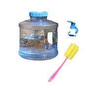 Secchio per la conservazione dell'acqua a collo largo con rubinetto integrato e spazzola per l'uso all'aperto. Facile pulizia delle brocche d'acqua con ampia apertura