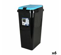 Secchio per la Spazzatura Tontarelli Bido Azzurro Nero 45 L Rettangolare 40 x
