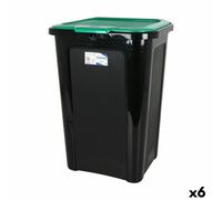 Secchio per la Spazzatura Tontarelli Coverline Verde 44 L Nero 38,5 x 34,5 x