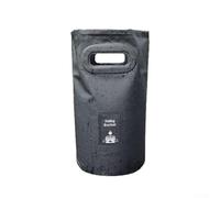 Secchio per l'acqua pieghevole, per campeggio e pesca, portatile, pieghevole, per esterni, con design salvaspazio (15 l, nero)