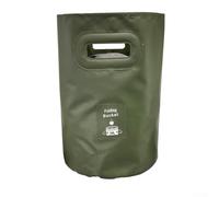 Secchio per l'acqua pieghevole, per campeggio e pesca, portatile, pieghevole, per esterni, con design salvaspazio (20 l, verde)