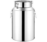 Secchio Per Latte In Acciaio Inossidabile, Secchio Per Vino, Brocca Per La Spesa, Bidone Per Latte, Barile Per Olio, Contenitore Per Tè Con Coperchio Sigillato(18L)