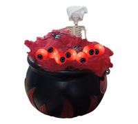 Secchio per le streghe di Halloween - bulbo oculare horror, witches cauldron | Bulbi oculari realistici e trame di bolle Halloween Cauldron, decorazione della casa infestata per i proprietari di case