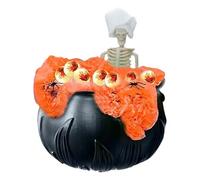Secchio per le streghe di Halloween - bulbo oculare horror, witches cauldron | Bulbi oculari realistici e trame di bolle Halloween Cauldron, decorazione della casa infestata per i proprietari di case