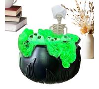 Secchio per le streghe di Halloween - bulbo oculare horror, witches cauldron | Bulbi oculari realistici e trame di bolle Halloween Cauldron, decorazione della casa infestata per i proprietari di case