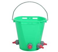 Secchio per mangime per latte, secchio per mangiatoia per vitelli in plastica, capezzoli multipli Secchio per mangime per latte per agnello ad alta capacità da 8 litri, per bovini (Modello a quattro