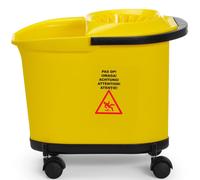 Secchio per mocio con strizzatore e base con ruote, 16 l