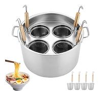 Secchio per noodle in acciaio inox, pentola per pasta commerciale con separatore e colino, set di inserti per cucina e ristorante