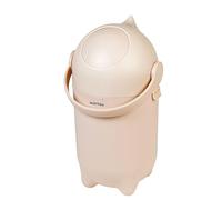 Secchio per pannolini Nattou Dropy, inodore, facile da aprire con una mano, 49,5 x 28 cm, polipropilene/ABS, beige