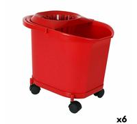 Secchio per Pavimenti 16 L Rosso [6 Unità]