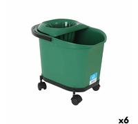 Secchio per Pavimenti Kety Verde 16 L 40,5 x 30 x 35 cm [6 Unità]