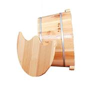 Secchio per pediluvio in legno naturale, bacino per pedicure, vasca da bagno Kashiwagi, vasca da bagno in legno per pediluvio, vasca da bagno in legno per adulti, vasca per piedi in legno, ambizione