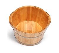 Secchio per pediluvio in legno naturale, ciotola per pediluvio per uso domestico, vasca per pediluvio per adulti, bacino in legno massello naturale ispessito, vasca isolante per pediluvio, sonno