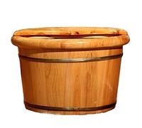 Secchio per pediluvio in legno naturale, pediluvio, barile in legno, pediluvio, barile per pediluvio, pediluvio, vasca per pediluvio, vasca per pediluvio, bacino in legno, Onecolor-31, 26, 41 cm,