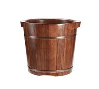 Secchio per pediluvio in legno naturale, pediluvio naturale con botte per massaggio ai piedi Secchio per pediluvio ispessimento rinforzante,B+Altezza34Cm,A+Altezza23Cm Anniversario