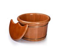 Secchio per pediluvio in legno, pediluvio per piedi ammollo, secchio in legno per pedicure, lavabo per pedicure per adulti, secchio per pediluvio, vasca idromassaggio per pediluvio (dimensioni : A)