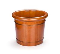 Secchio per pediluvio in legno, pediluvio per piedi ammollo, vasca idromassaggio per pediluvio, secchio per pediluvio, secchio in legno per pedicure, lavabo per piedi per adulti (dimensioni : B) (A)