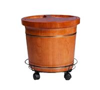 Secchio per pediluvio in legno per pedicure, secchio per pedicure, bacino per piedi per adulti, vasca idromassaggio per pediluvio, vasca per piedi per ammollo dei piedi (dimensioni: A) (A) super