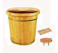 Secchio per pediluvio in legno, regalo per la casa, pediluvio, botte in legno per pediluvio, per uso domestico in legno, durevole salute, secchio per il lavaggio dei piedi, pediluvio in legn