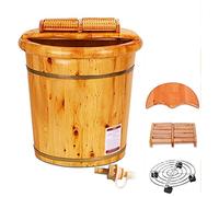 Secchio per pediluvio in legno Regalo per la casa Vasca per pediluvi Barile per pediluvio Vasca per pediluvi Vasca per pediluvi Barile per pediluvio leggero invernale Tubo di bambù per pedicure Barile