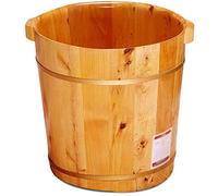 Secchio per pediluvio in legno, regalo per la casa, vasca per pediluvio, vasca in legno, pediluvio in legno, barile per pediluvio in legno massello, vasca per pediluvio, decorazione per la casa
