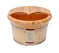 Secchio per pediluvio in legno, secchio per pediluvio, bacino per adulti, secchio in legno per pedicure, vasca idromassaggio per pediluvio, vasca per piedi per ammollo dei piedi (dimensioni: C) (A)
