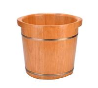 Secchio per pediluvio in legno, vasca per pediluvio, secchio per pediluvio con coperchio, secchio per pediluvio in legno di quercia massello, vaschetta per pediluvio (dimensioni: B) (B) Super facile