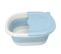 Secchio per pediluvio pieghevole, vasca per pediluvio portatile, per bambini, adulti, allevia il dolore, rimozione dei calli, plastica resistente, 28,92 once (Blu)