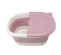 Secchio per pediluvio pieghevole, vasca per pediluvio portatile, per bambini, adulti, allevia il dolore, rimozione dei calli, plastica resistente, 28,92 once (Rosa)