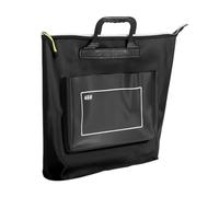 Secchio per Pesci Pieghevole da 48 Litri, EVA Impermeabile, Chiusura con Cerniera Design Pieghevole a Prova di Perdite per Campeggio All'aperto con Tasche Laterali (BLACK)