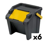 Secchio per Raccolta Differenziata Tontarelli Moda Giallo Impilabile 28 L [6